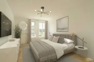 Schlafzimmer - gestaged