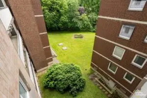 Ausblick vom Laubengang