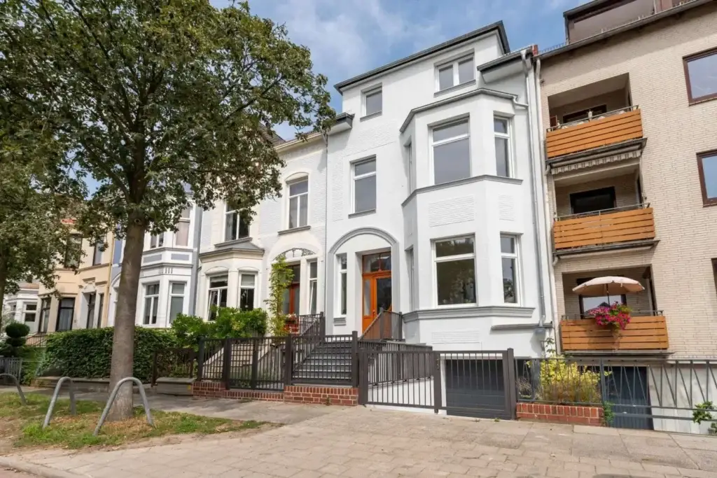 Frontansicht des Altbremer Hauses in Bremen Schwachhausen