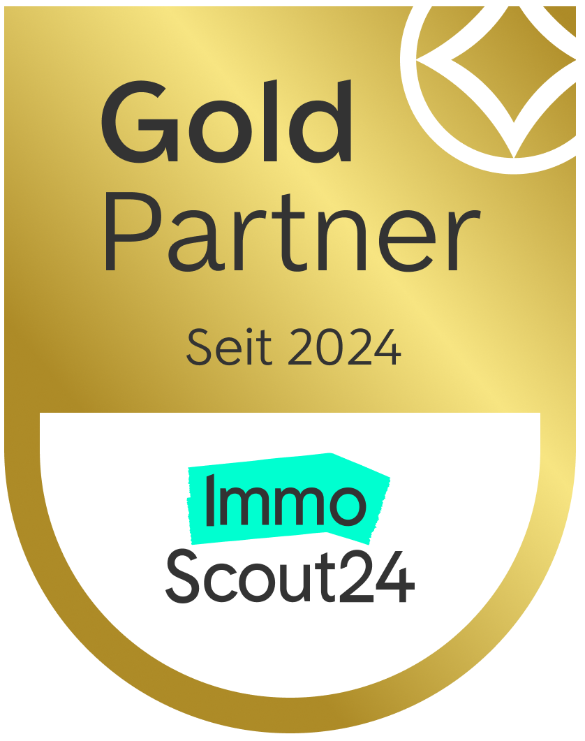 ImmoScout24 Gold Partner Badge 2024 – Stripling Immobilien ausgezeichneter Immobilienmakler