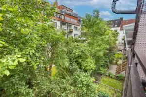 Blick vom Balkon