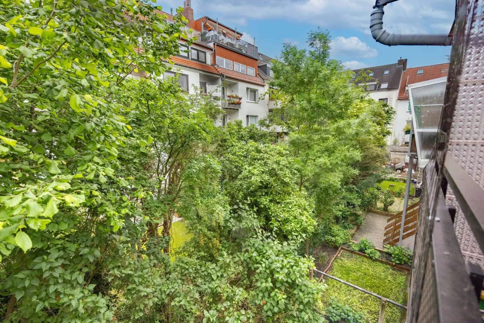 Blick vom Balkon