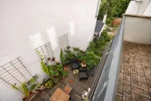 Aussicht vom Balkon 1 OG