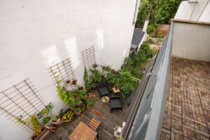 Aussicht vom Balkon 1 OG