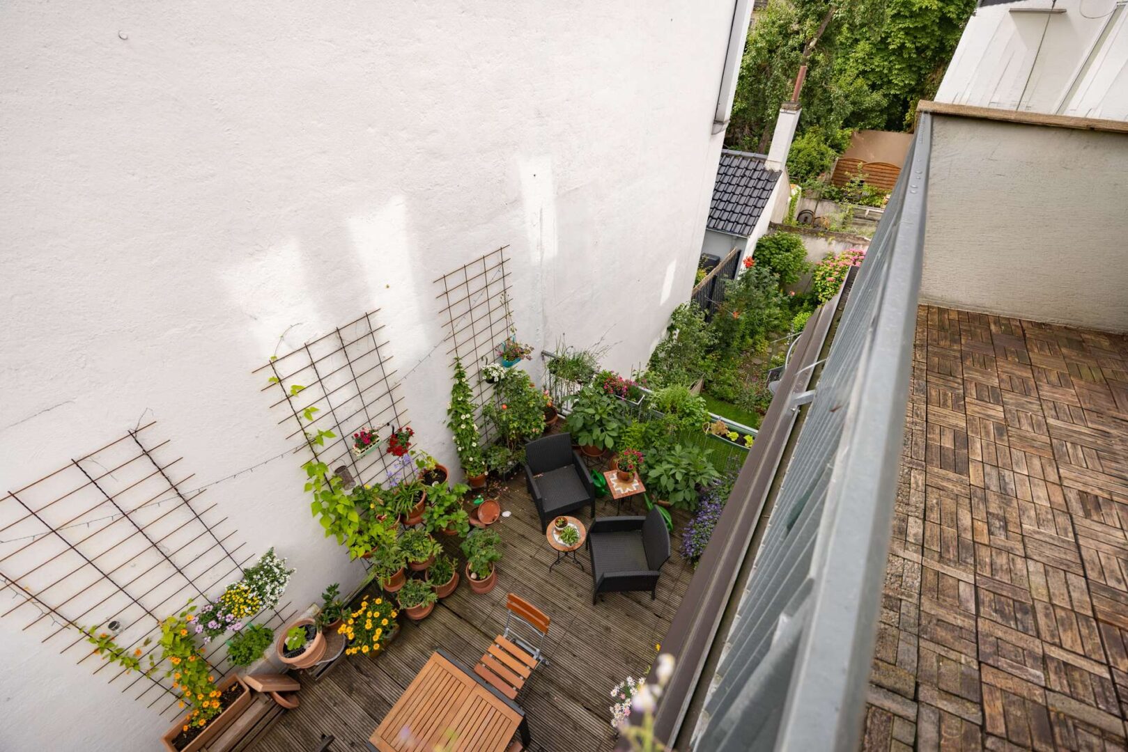 Aussicht vom Balkon 1 OG